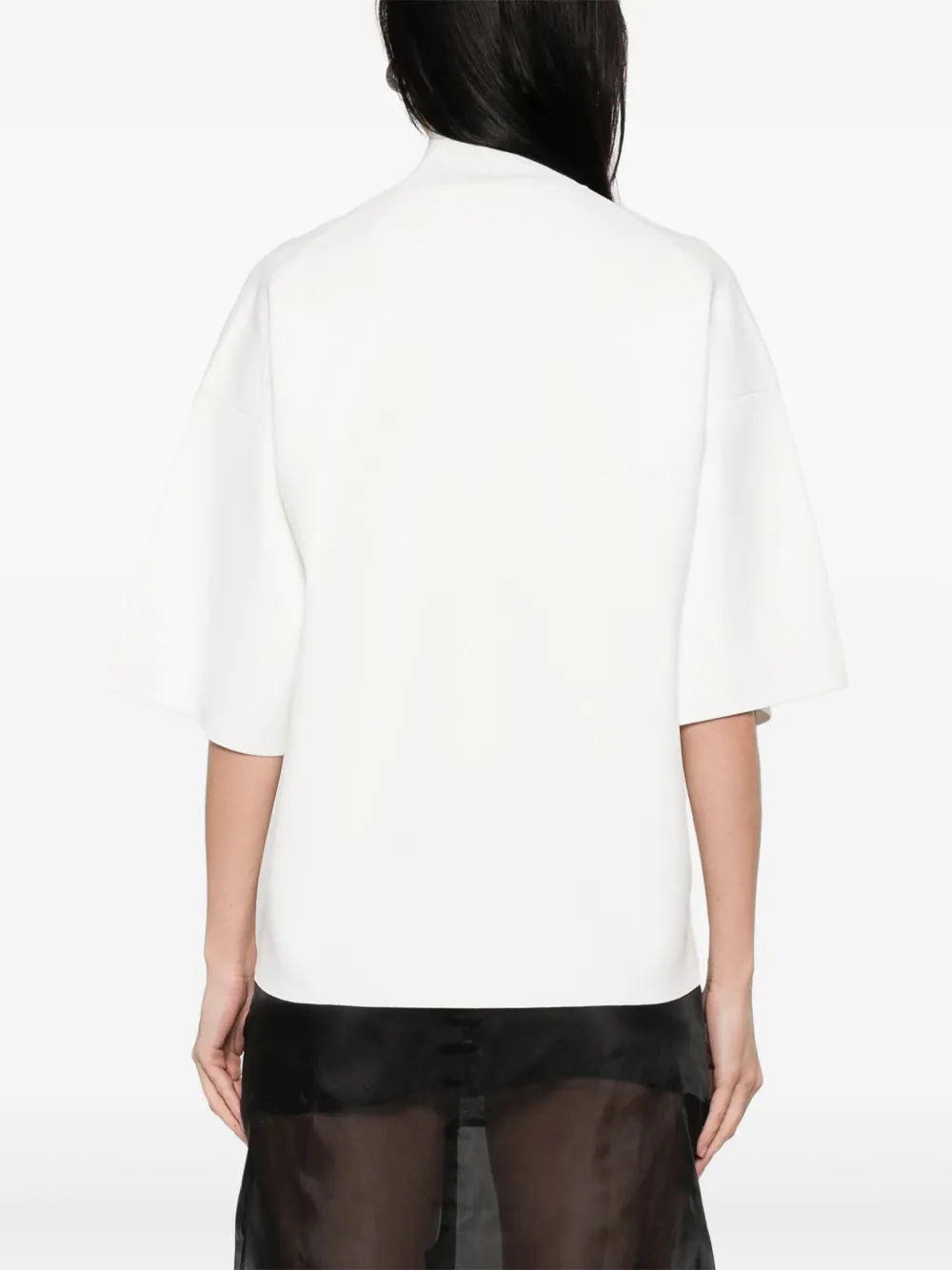 Theory T-shirt met hoge hals Wit