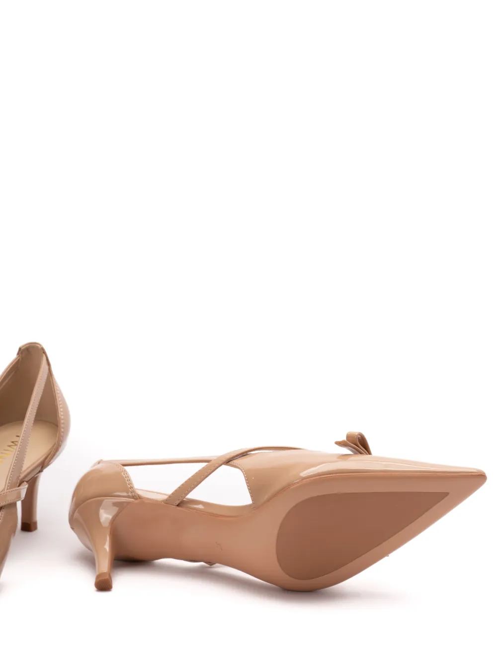 TWINSET 60mm bow-detailing pumps Neutrals