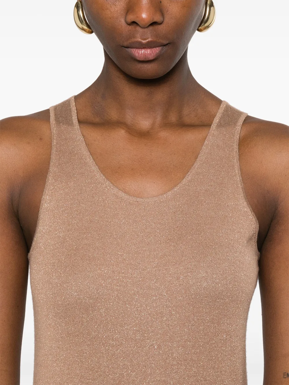 Brunello Cucinelli Lurex top Bruin