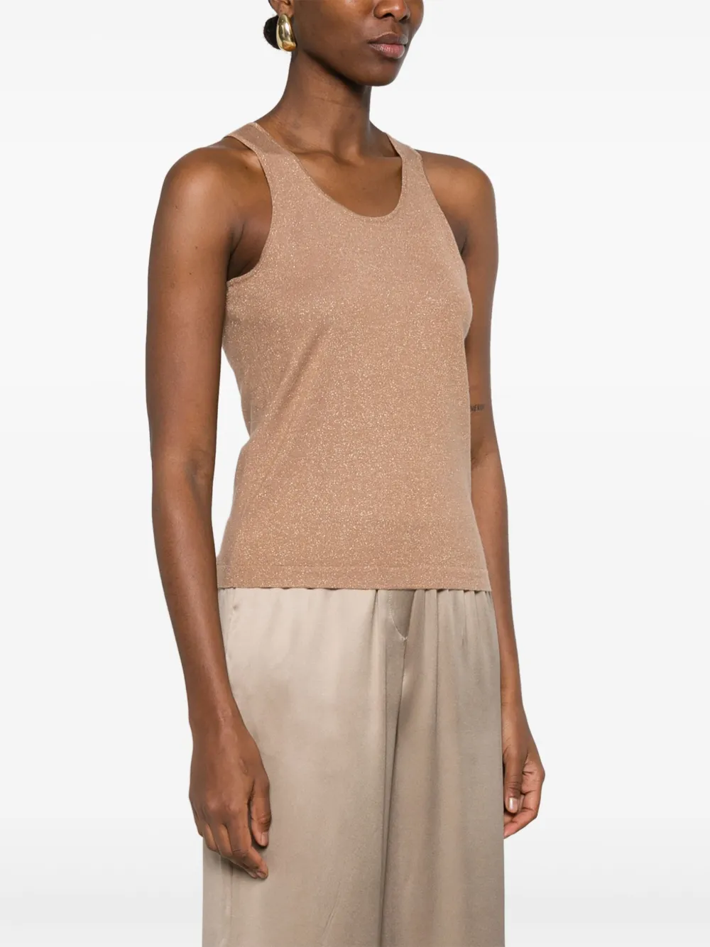 Brunello Cucinelli Lurex top Bruin
