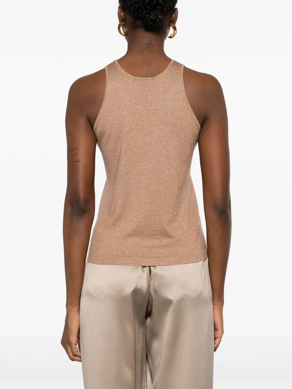 Brunello Cucinelli Lurex top Bruin