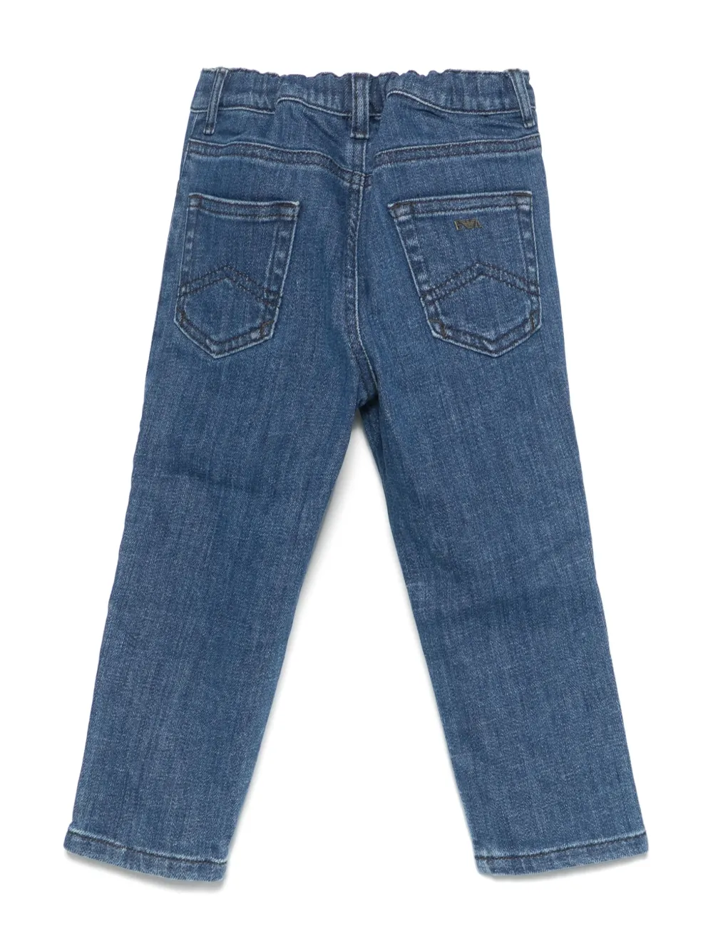 Emporio Armani Kids straight-leg jeans - Blauw