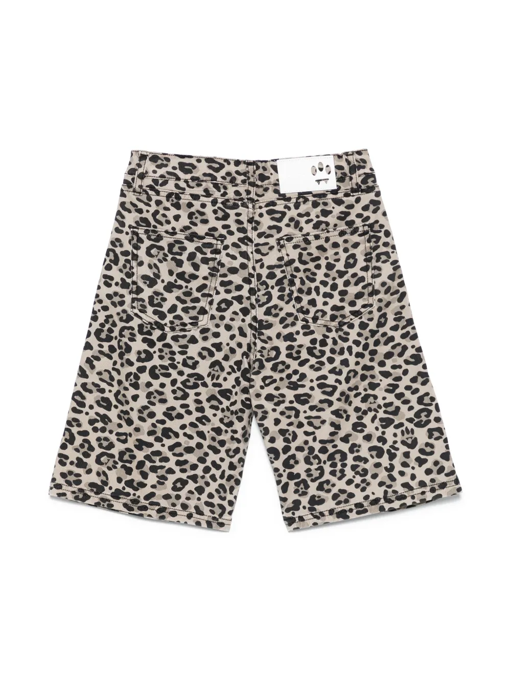 Barrow kids Bermuda shorts met luipaardprint - Beige