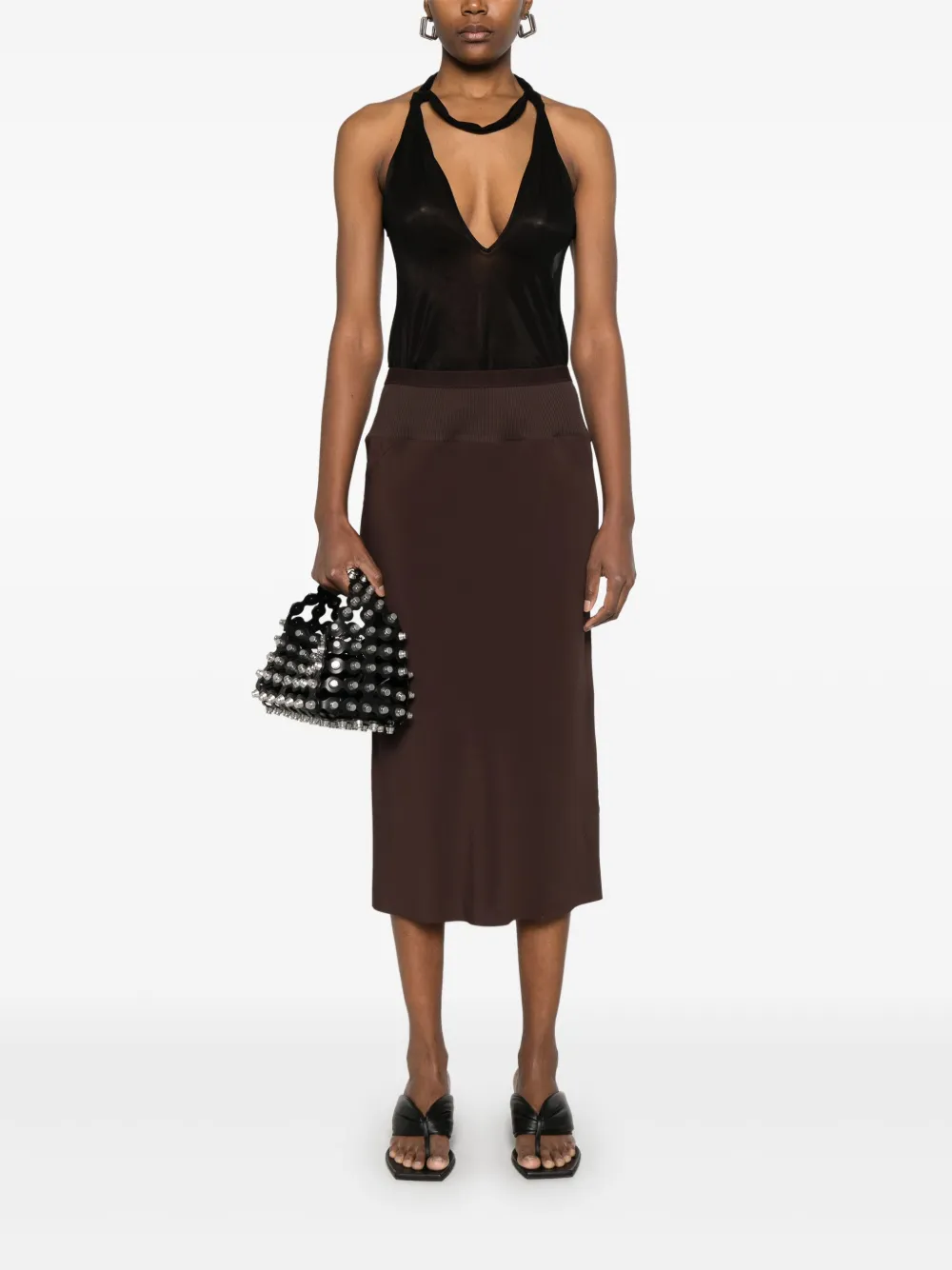 Rick Owens Midi-rok - Bruin