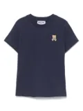 Moschino Kids Leo Teddy-patch T-shirt - Blue