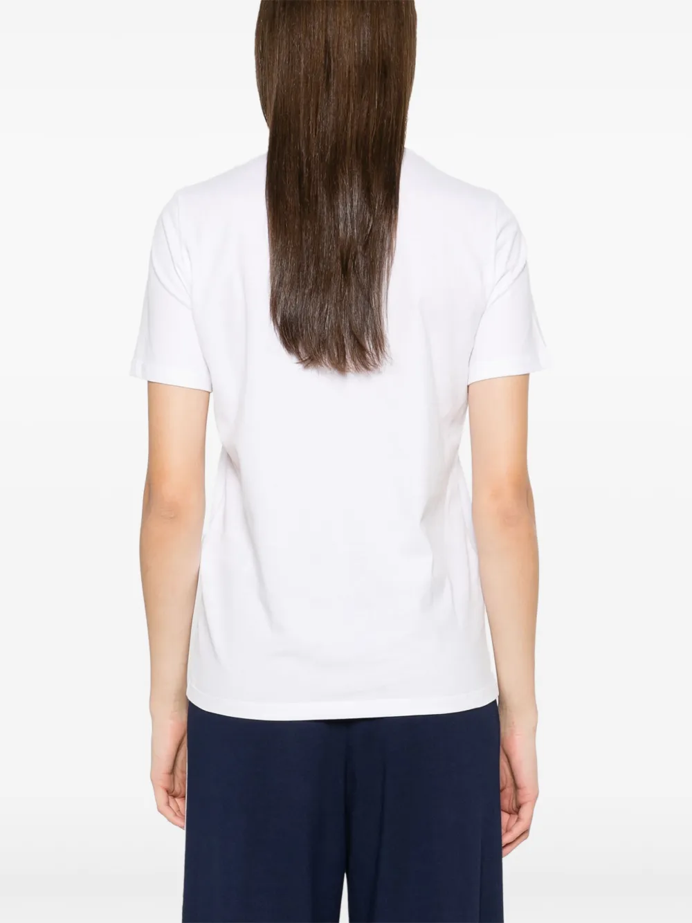 Elisabetta Franchi Jersey T-shirt met letterprint Wit