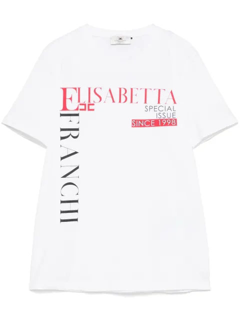 Elisabetta Franchi playera con estampado de letras