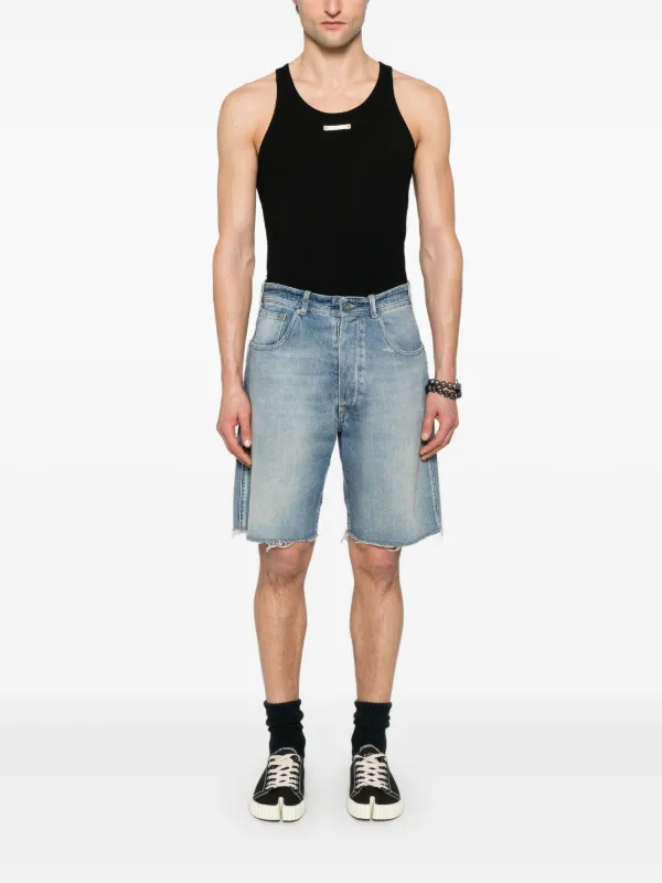 【MAISON MARGIELA】 関税込☆デニム ショートパンツ ブルー Maison Margiela デニムショーツ | ブルー | FARFETCH JP