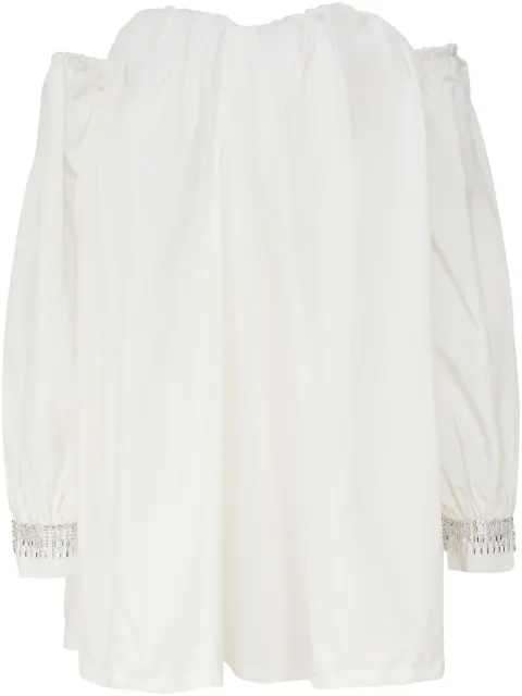 THE ARCHIVIA vestido corto con hombros descubiertos