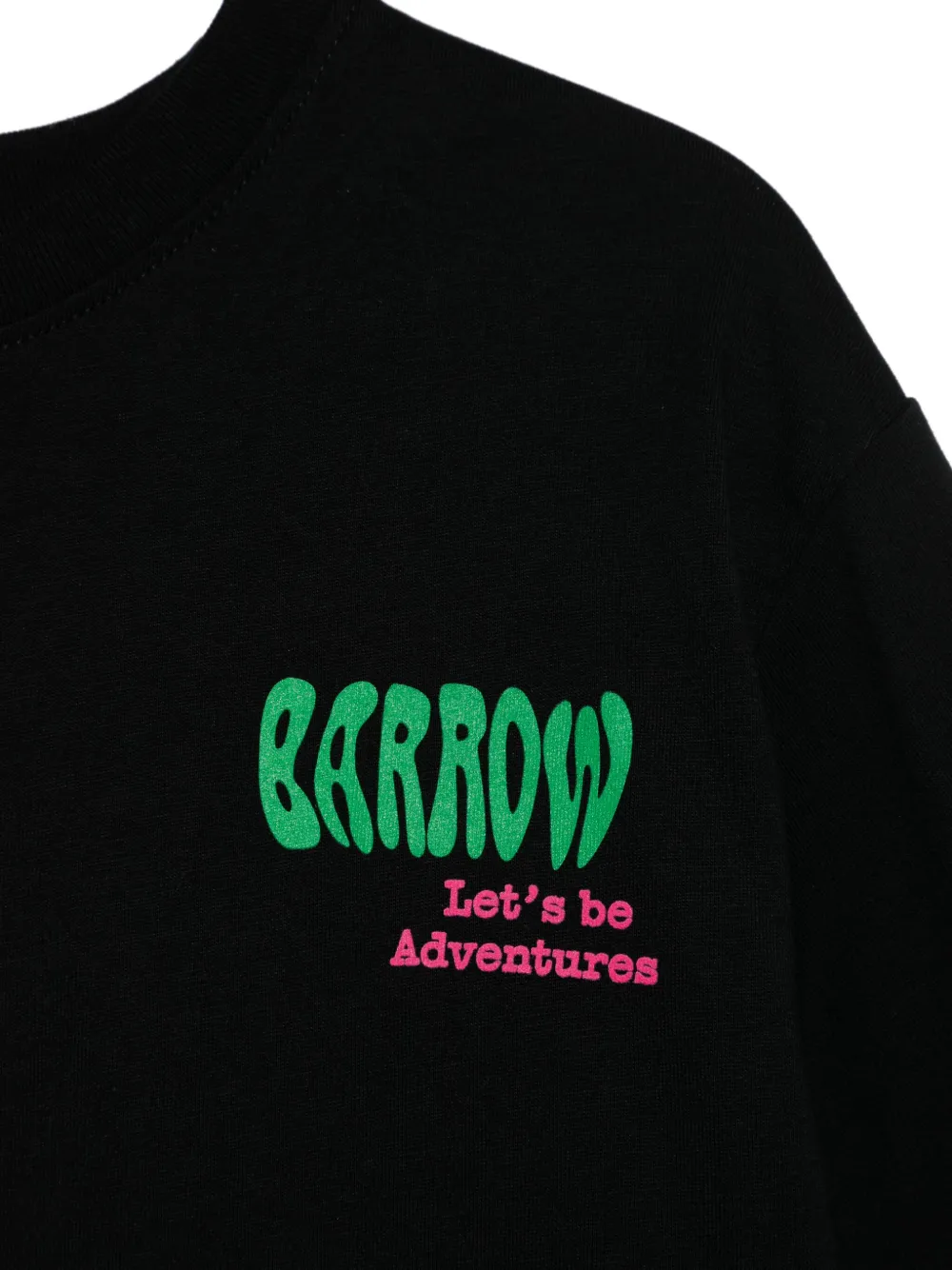 Barrow kids T-shirt verfraaid met logo Zwart