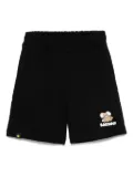 Barrow kids logo-print shorts - Black