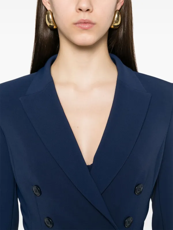 【★完売必至★】ELISABETTA FRANCHI ☆ サテンバンドスーツ Elisabetta Franchi サテンバンド スーツ | ブルー | FARFETCH JP