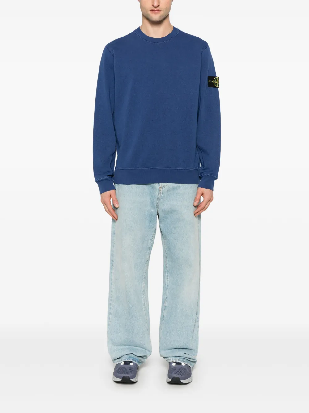 Stone Island Compass-badge sweatshirt - Blauw