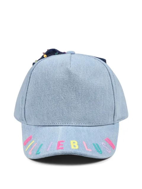 Billieblush gorra de mezclilla con bordado de lentejuelas