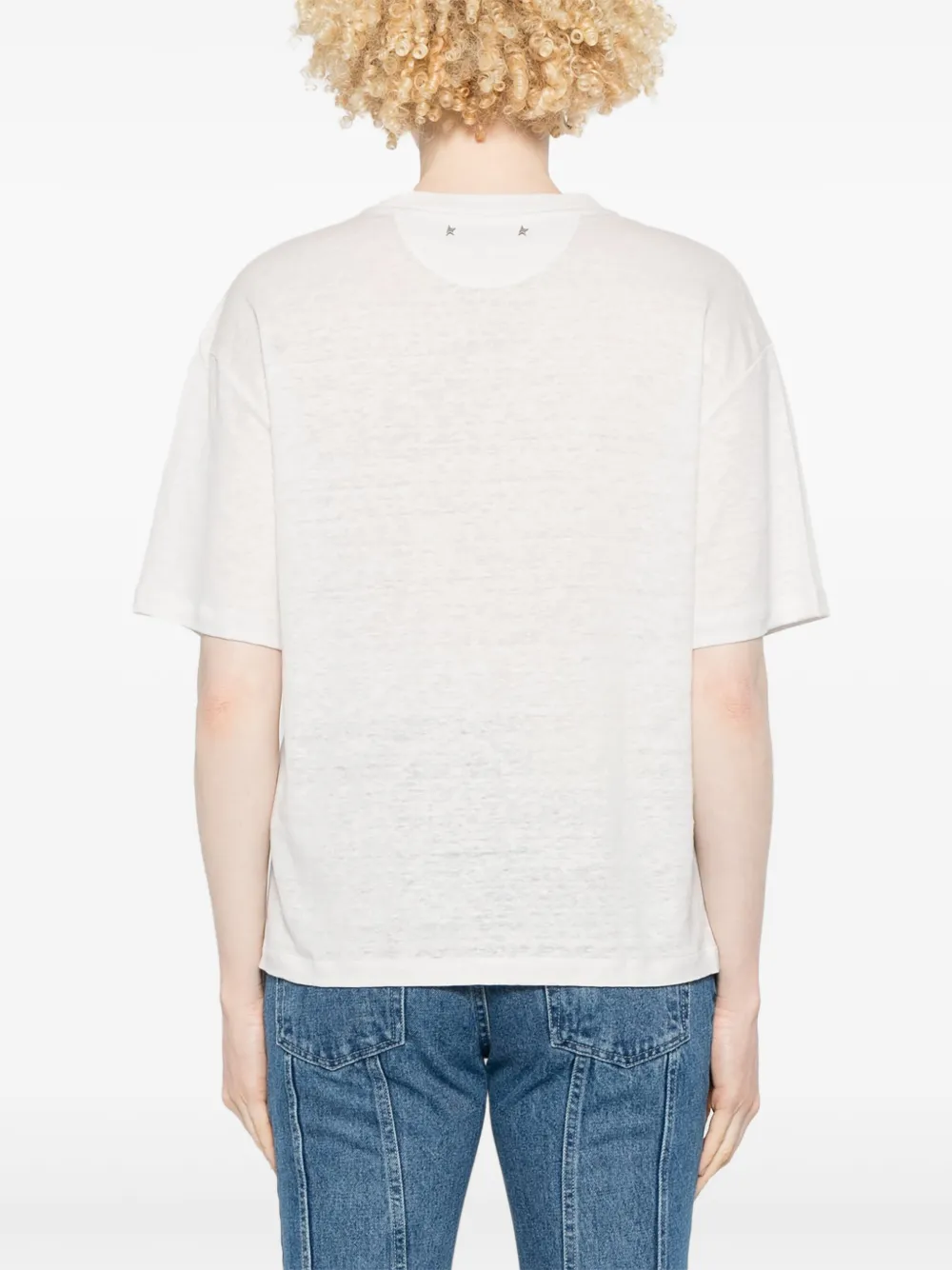 Golden Goose T-shirt met logoprint Wit