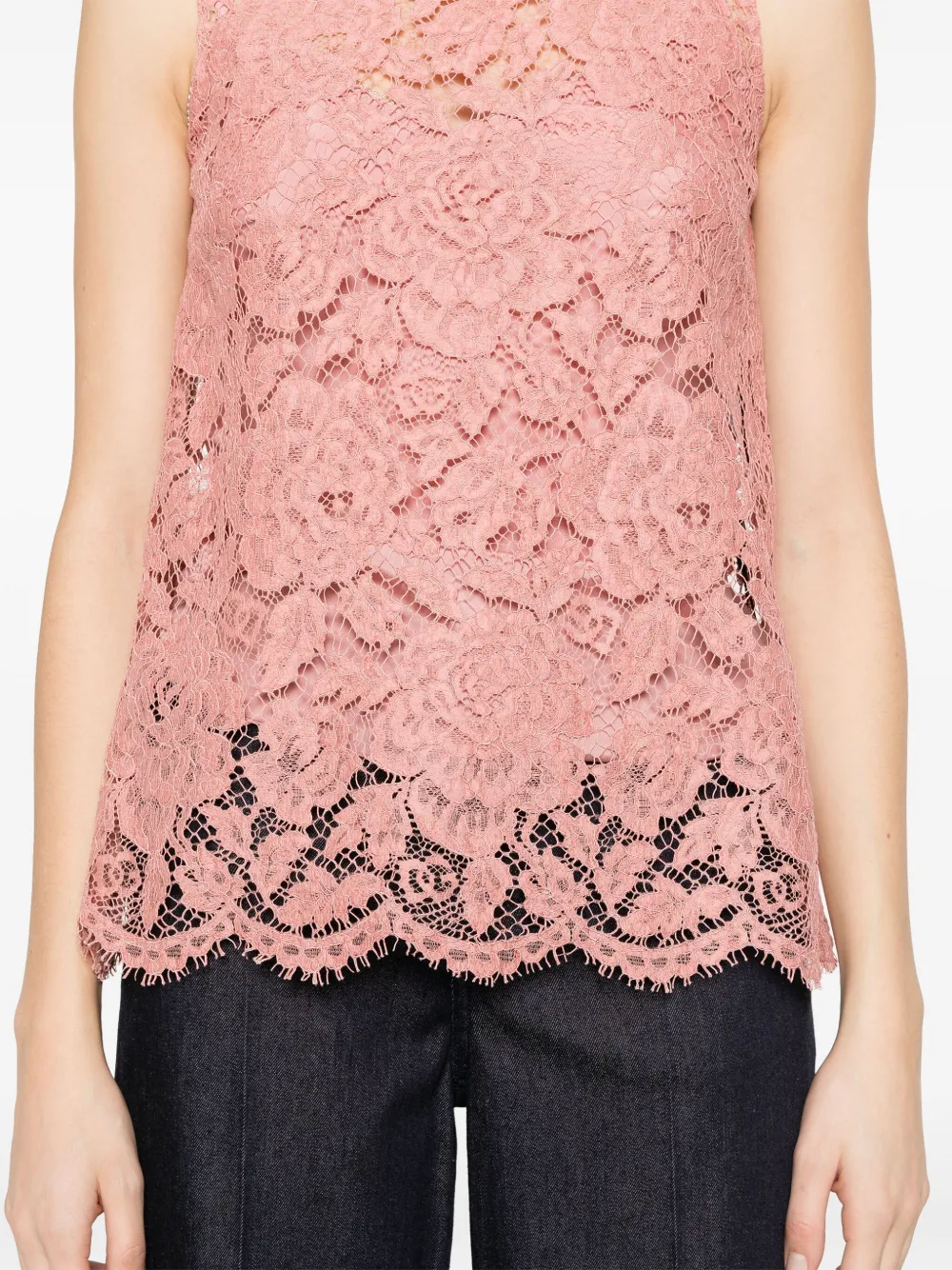 Dolce & Gabbana Blouse met kant Roze