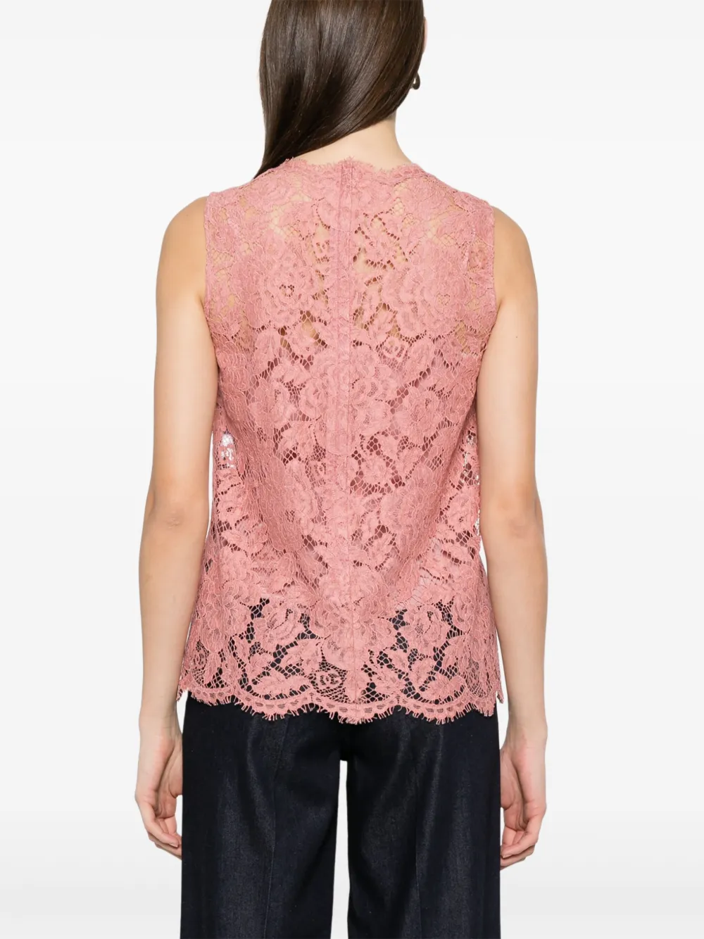 Dolce & Gabbana Blouse met kant Roze