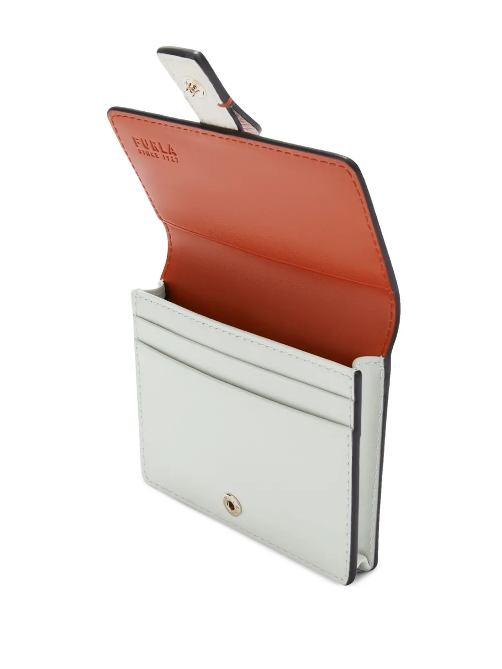 Furla Portemonnee met logo-reliëf Groen