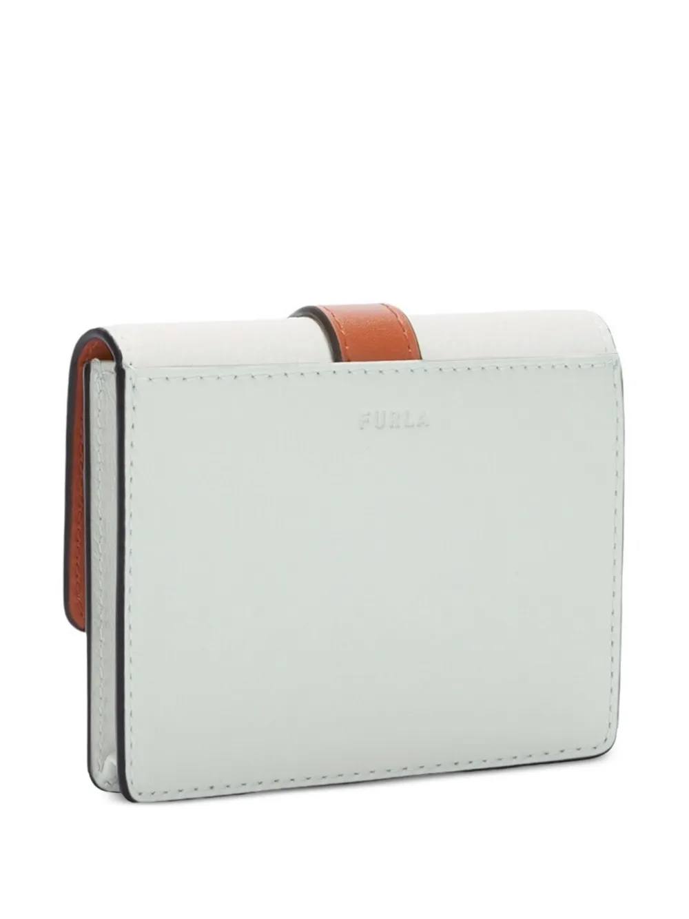 Furla logo-embossed wallet - Groen