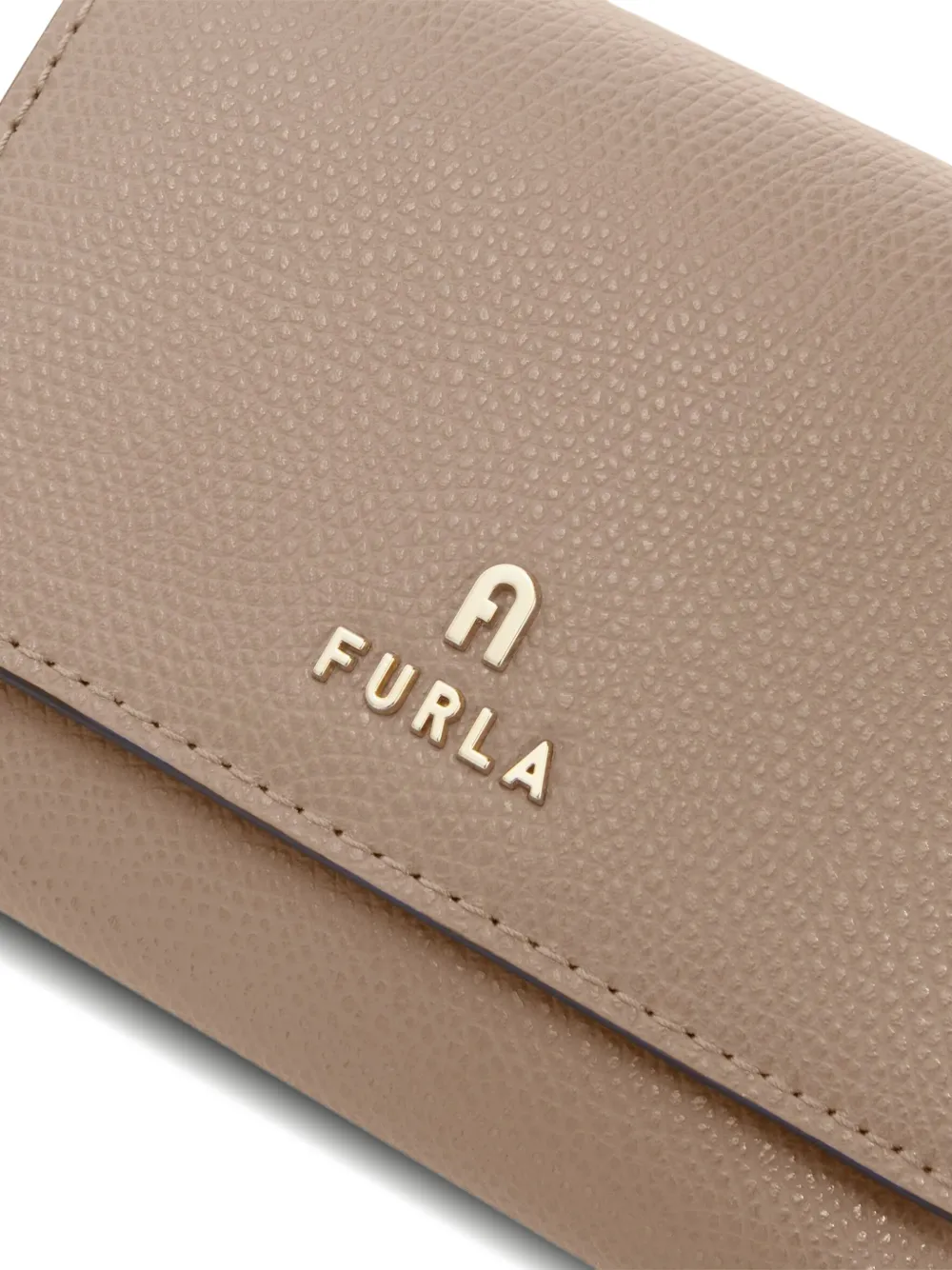 Furla Portemonnee met logoplakkaat Bruin