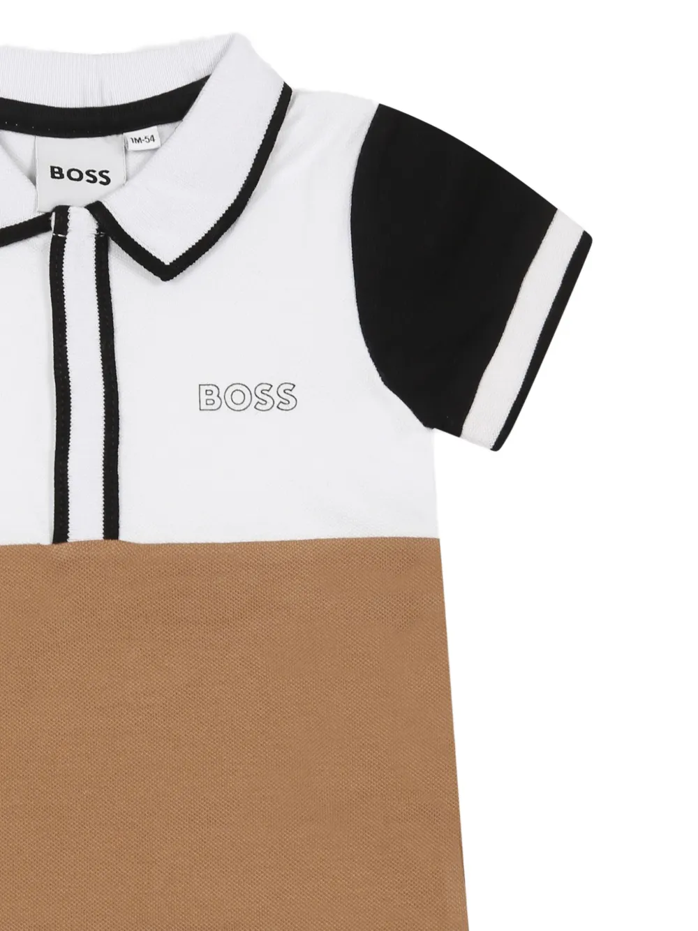 BOSS Kidswear Romper met print Beige