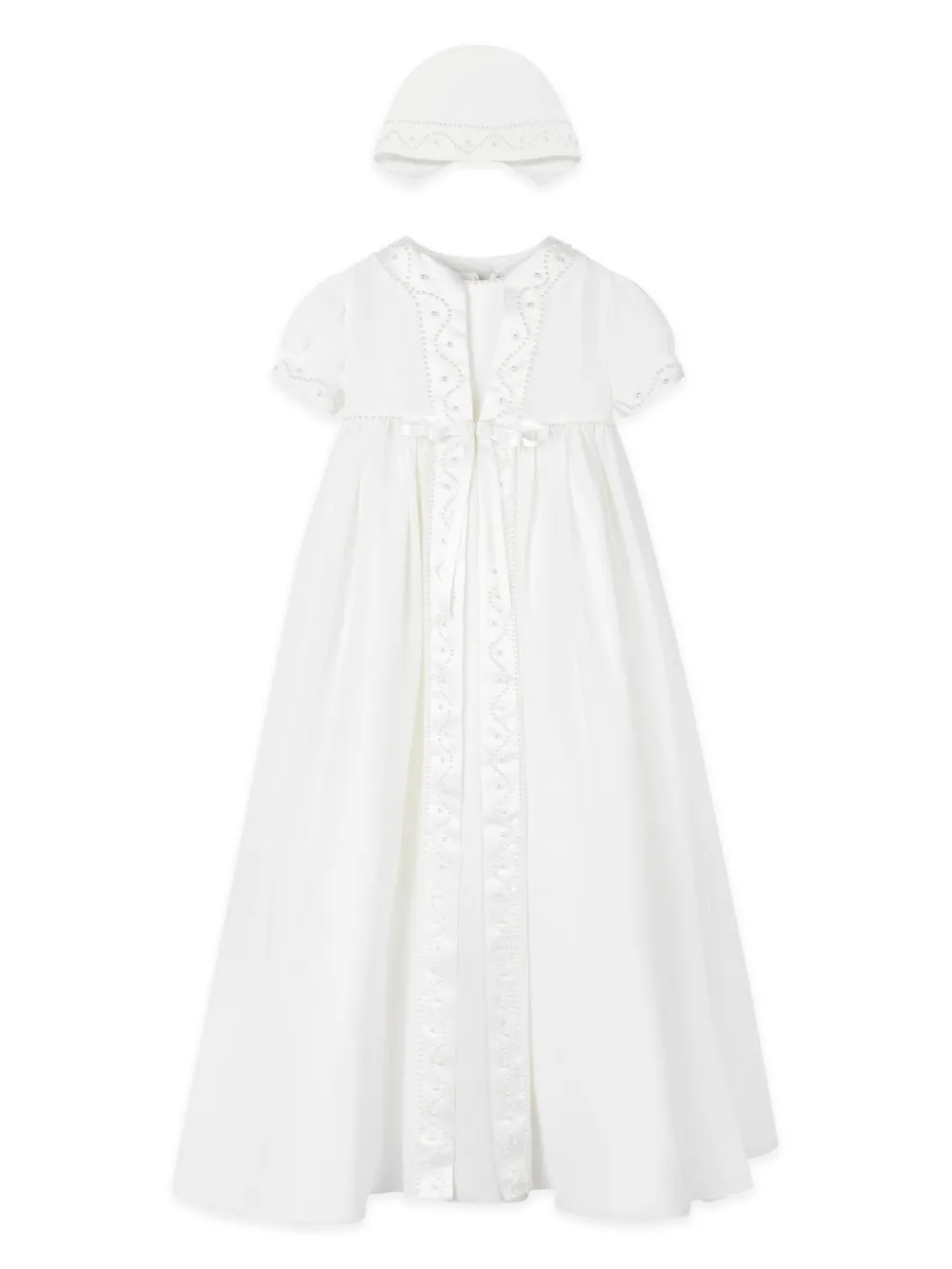 Sarah Louise Christening dress and bonnet set - Toni neutri