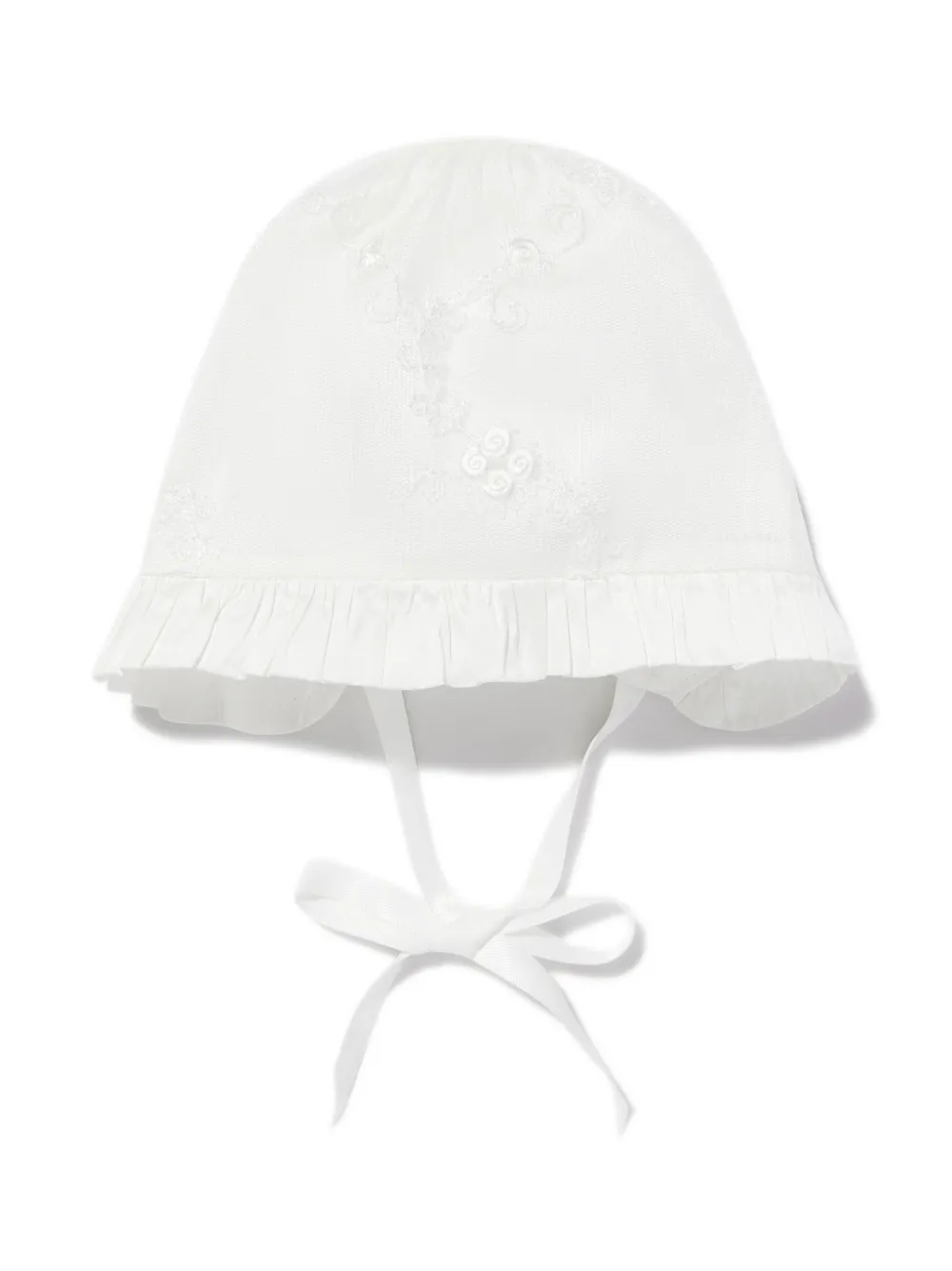 Sarah Louise Jurk en muts met kanten detail Beige