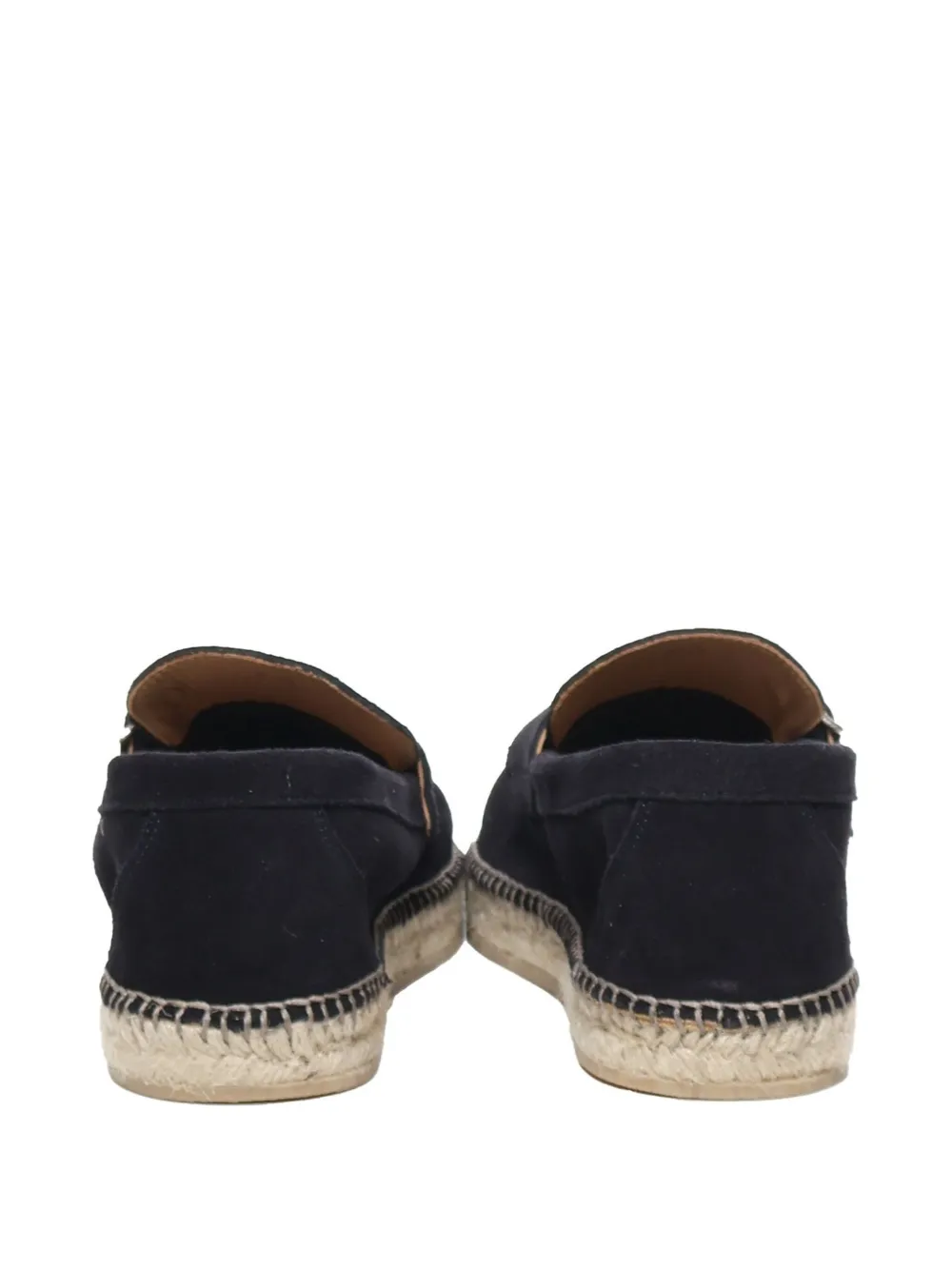 Eleventy buckle-strap suede espadrilles Blue