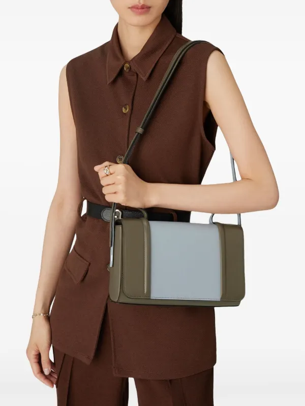 フルラ　FURLA バイカラー　ショルダー付き　新品未使用 Furla バイカラー ショルダーバッグ | ブルー | FARFETCH JP