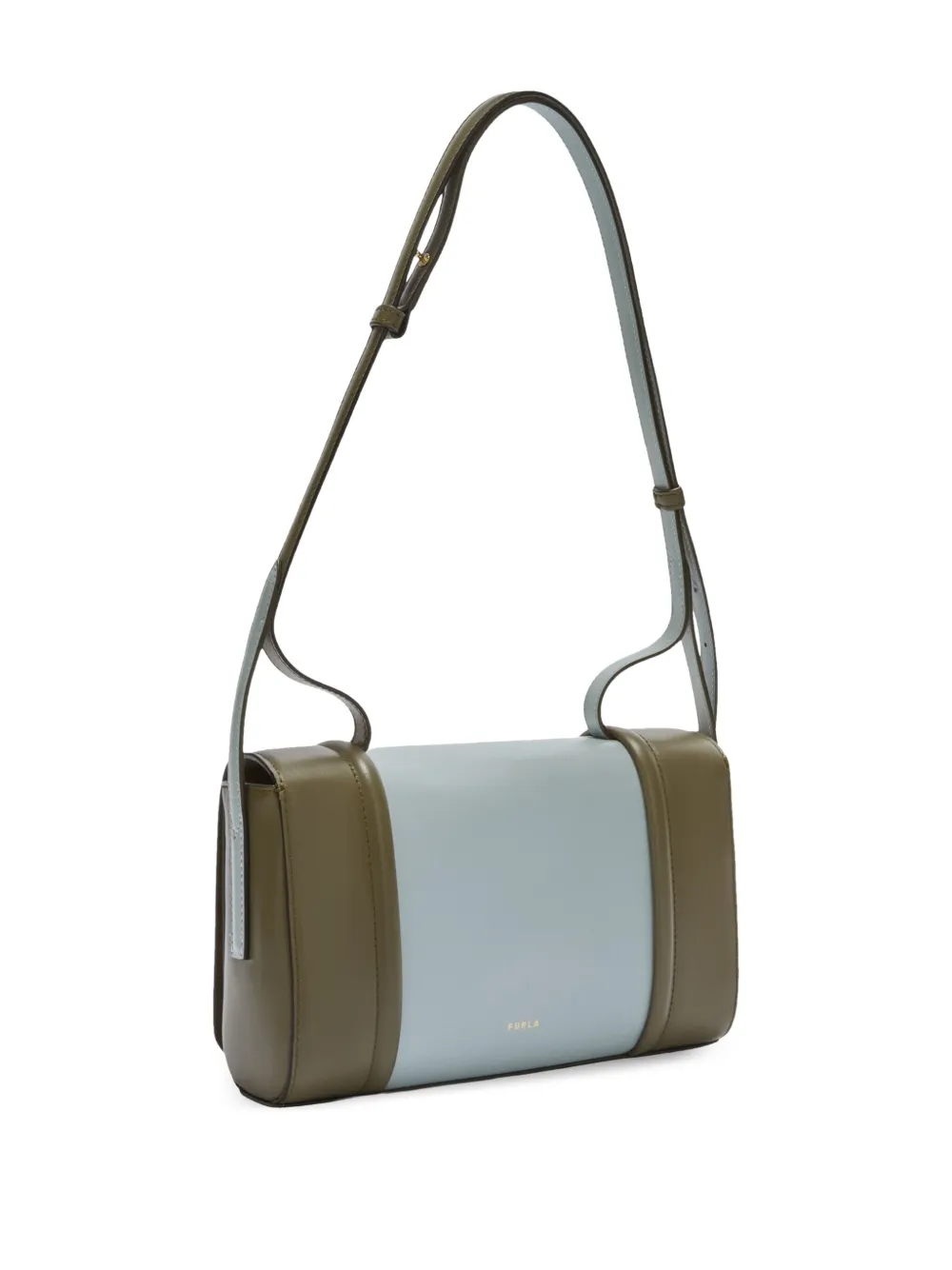 Furla Tweekleurige crossbodytas Blauw