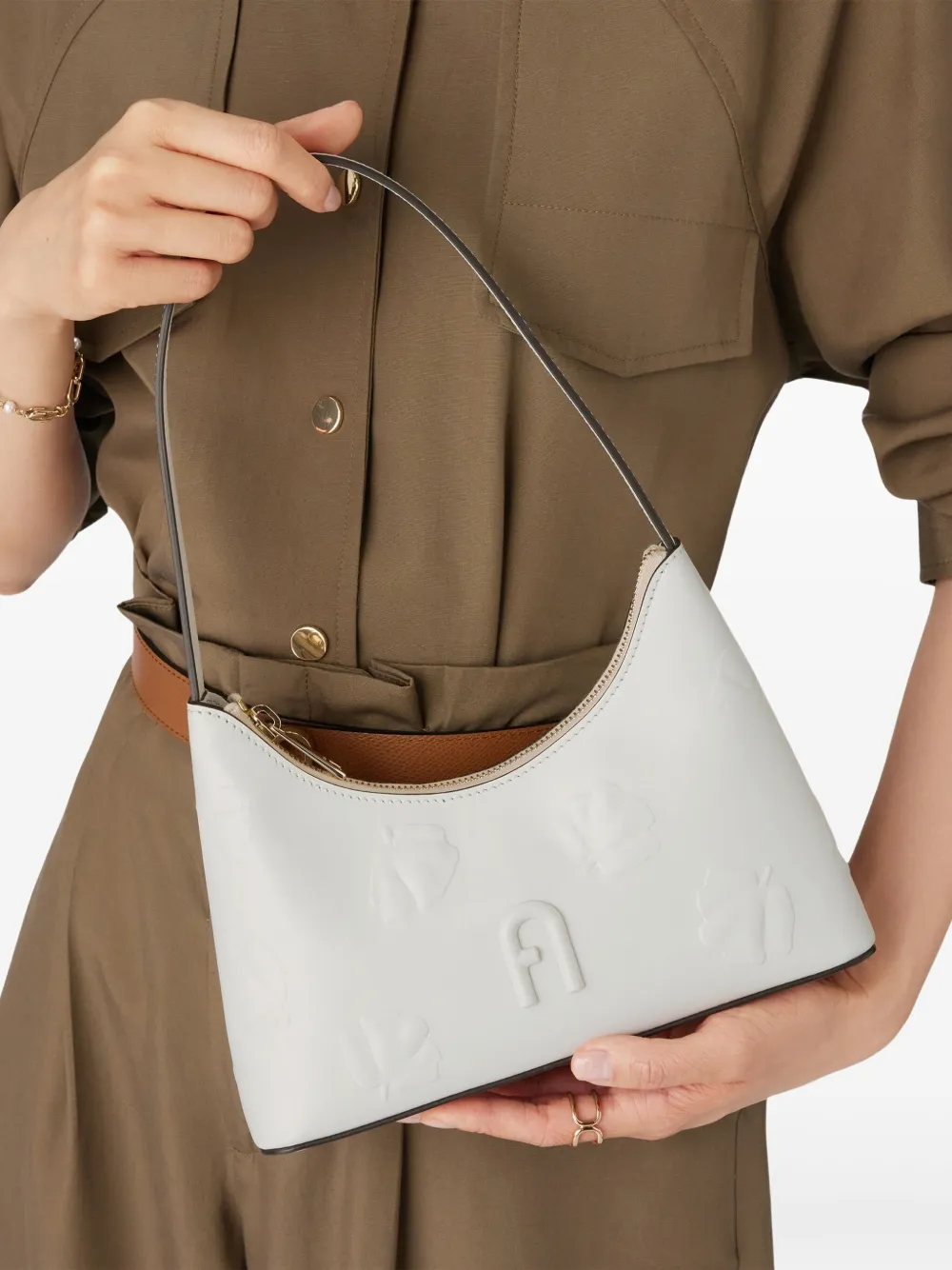 Furla Diamante schoudertas Wit