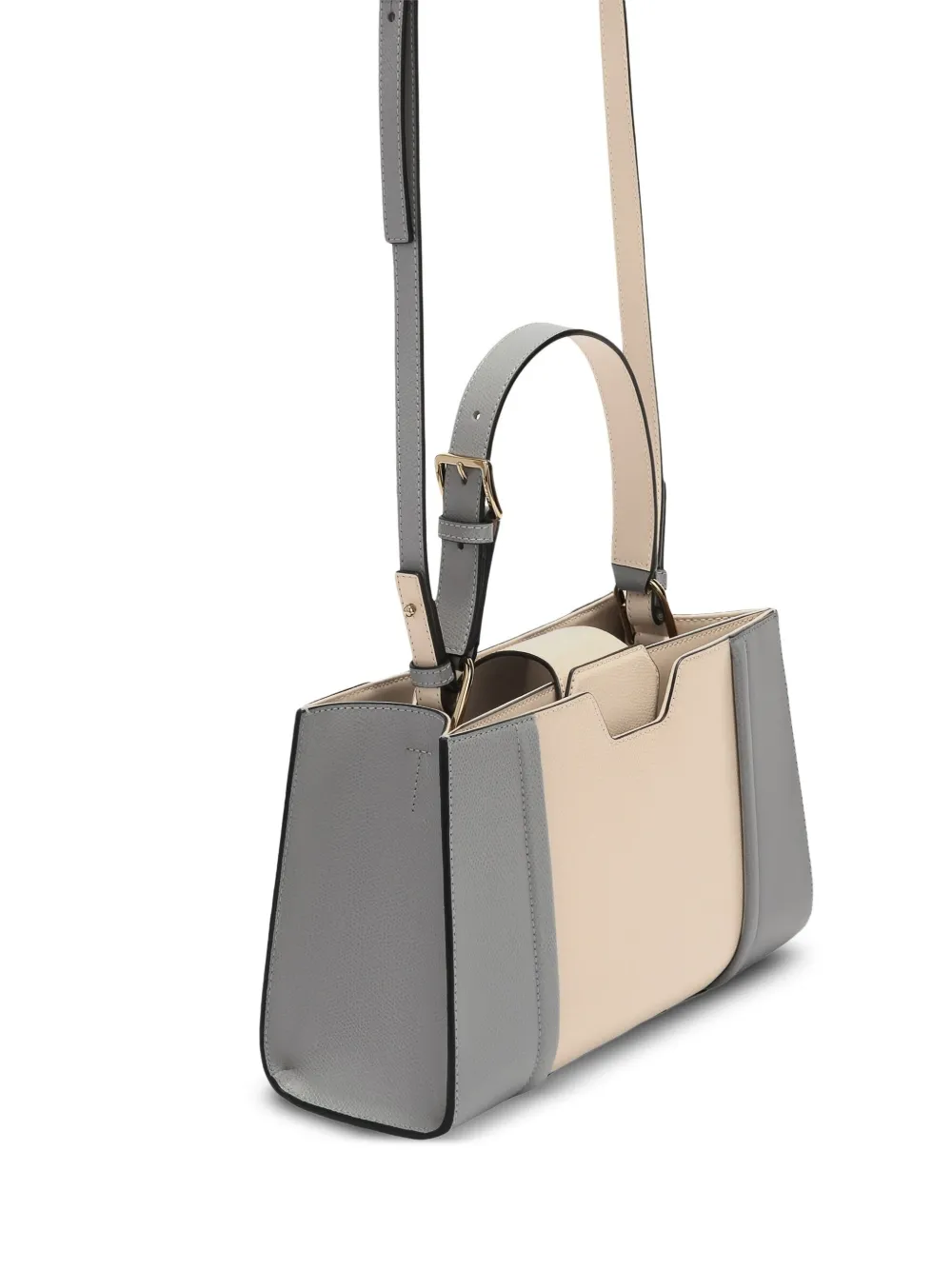 Furla Leren shopper Grijs
