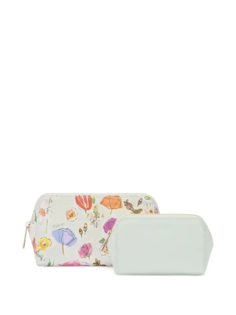 Furla cosmetiquera con estampado floral