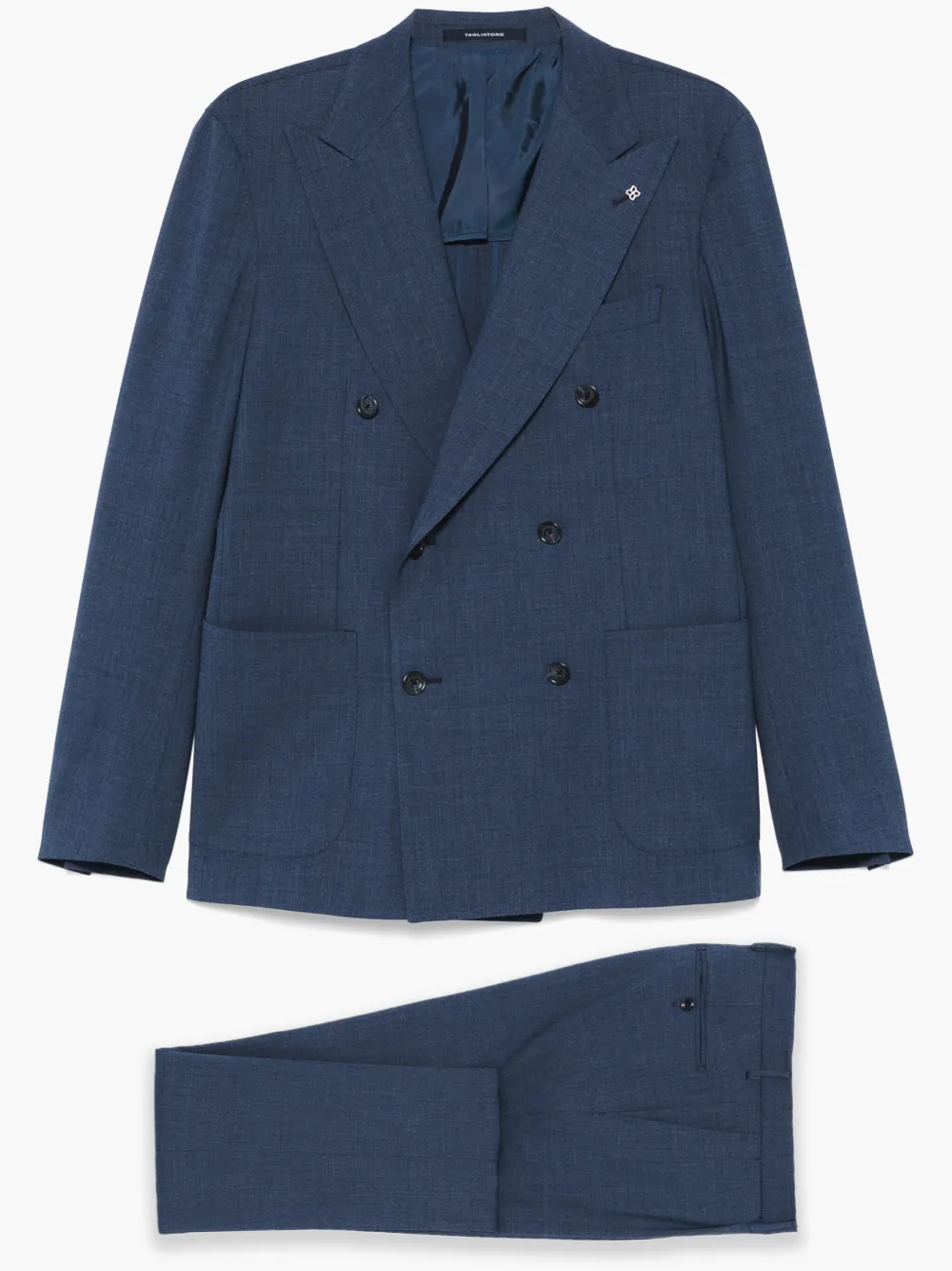Tagliatore double-breasted suit - Blu