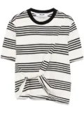 MSGM striped T-shirt - Neutrals