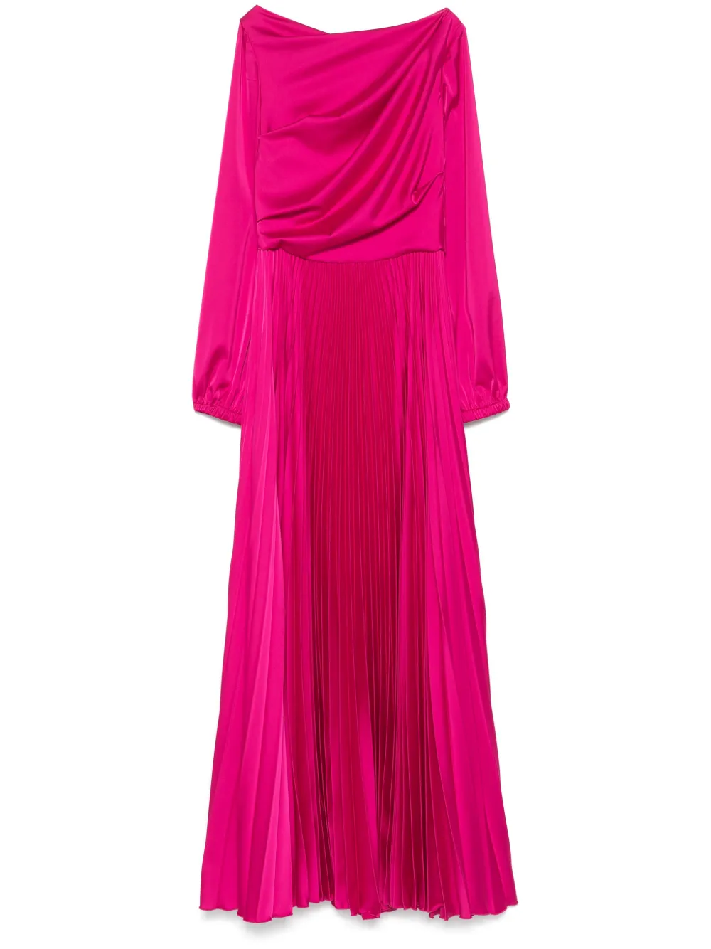 pleated gown