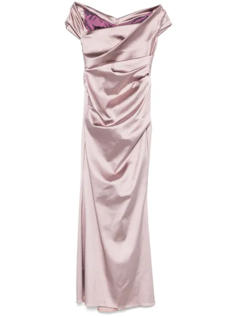 Talbot Runhof vestido de fiesta satinado