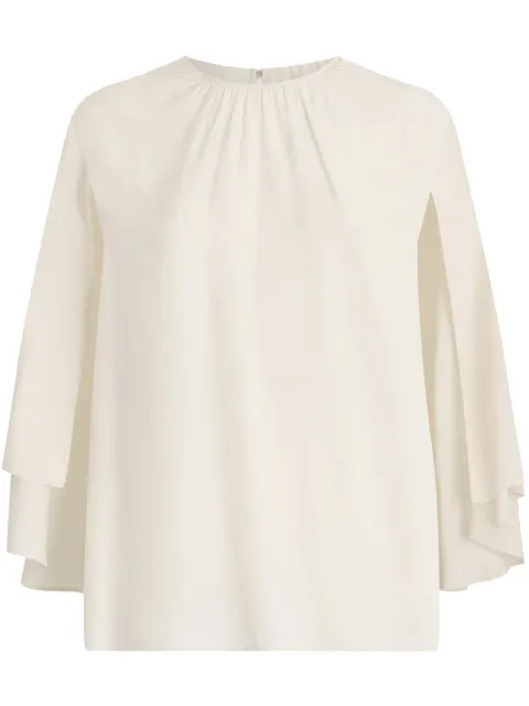 LIU JO belted crepe de chine blouse