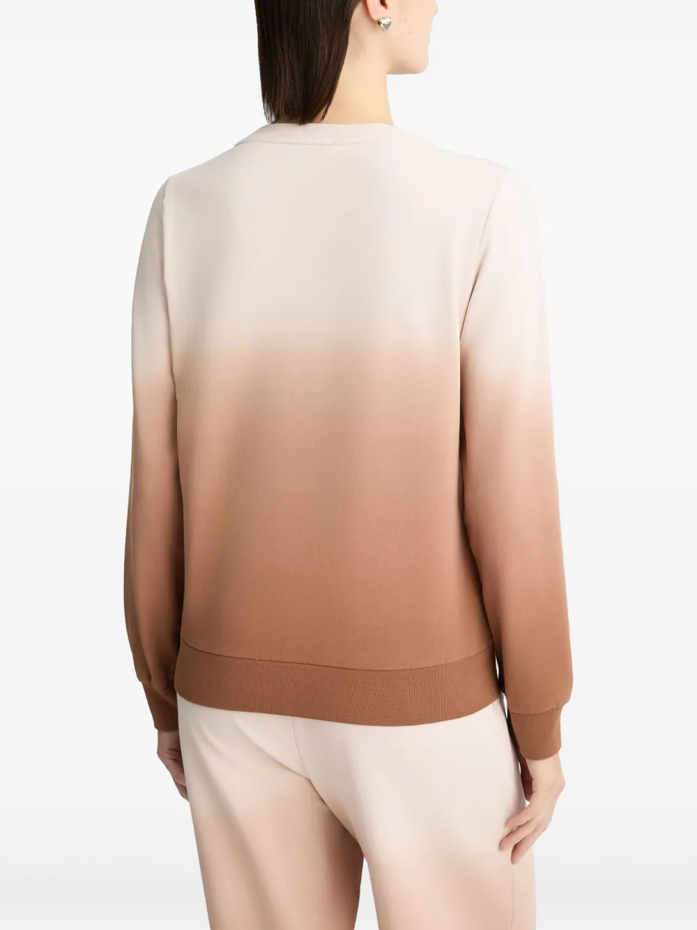 LIU JO Sweater verfraaid met kristallen Bruin
