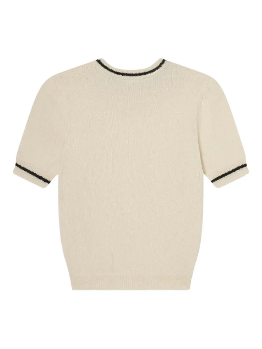 FRAME Pointelle T-shirt Beige