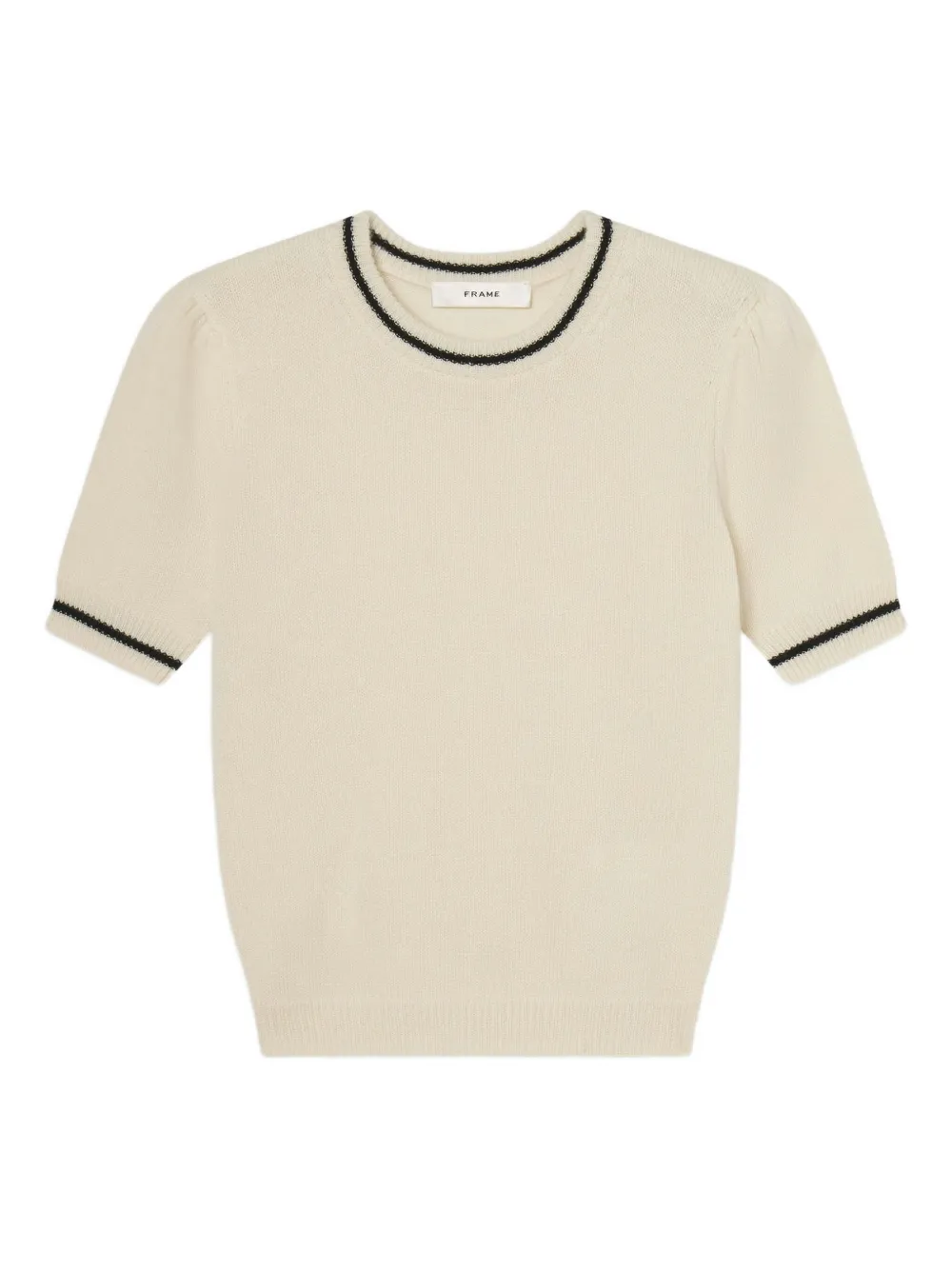 FRAME T-Shirt in Pointelle-Strick | Nude | Image 1