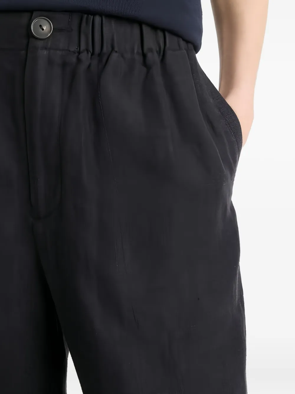 Vince Broek met elastische taille Zwart