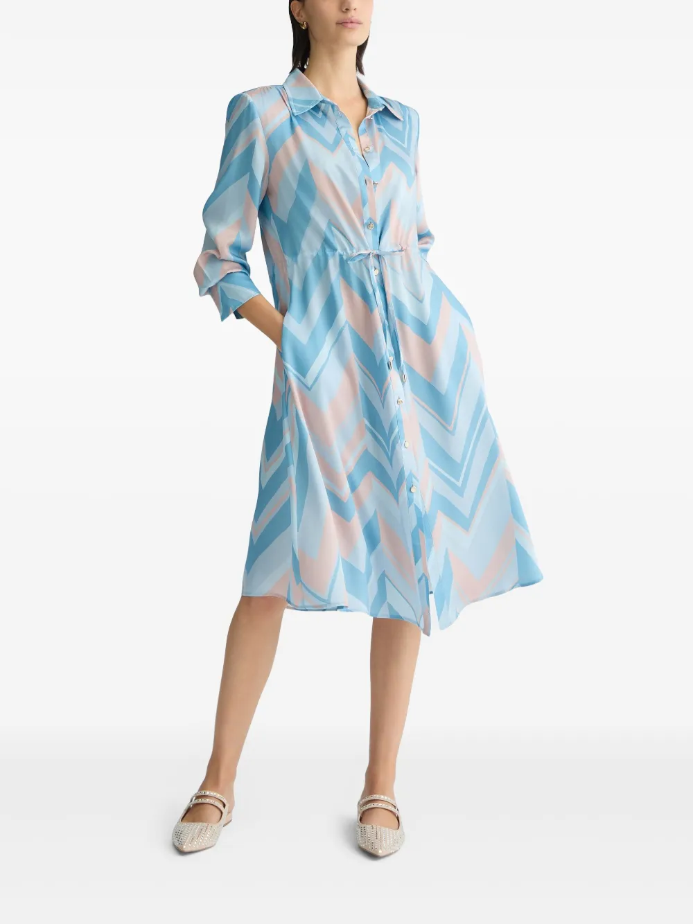 LIU •JO PRINTED SHIRT DRESS