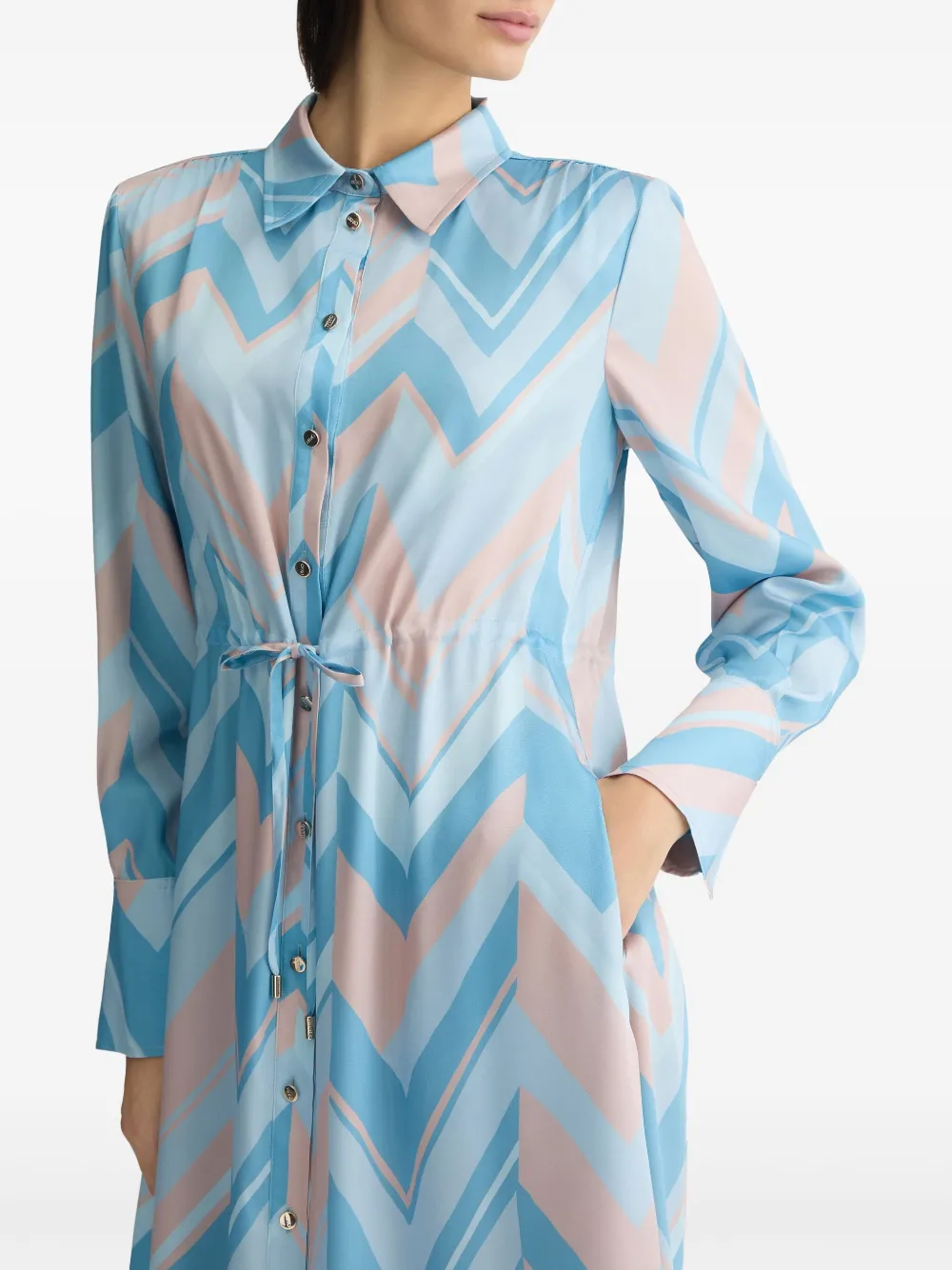 LIU •JO PRINTED SHIRT DRESS