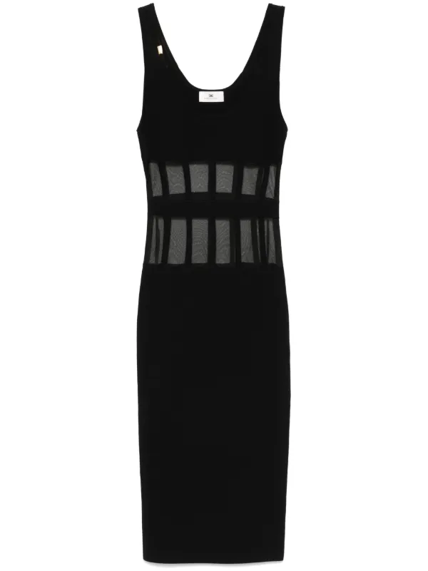 【25SS】 ELISABETTA FRANCHI コルセットカット付き ドレス Elisabetta Franchi コルセットカット ドレス | ブラック