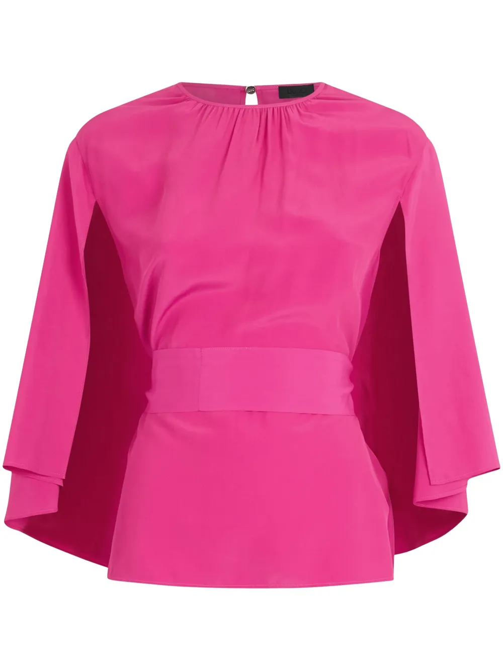 LIU JO Crêpe de chine blouse met ceintuur Roze