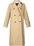 LIU JO double-breasted belted trench coat - Brown