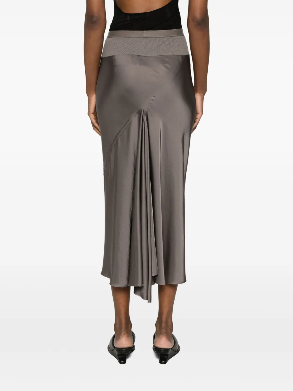 RICK OWENS A-LINE BIAS SKIRT