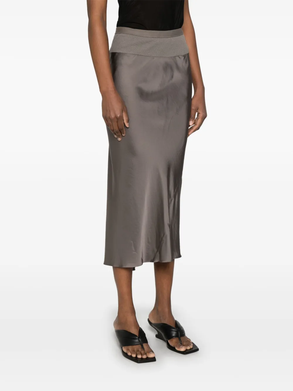 RICK OWENS A-LINE BIAS SKIRT