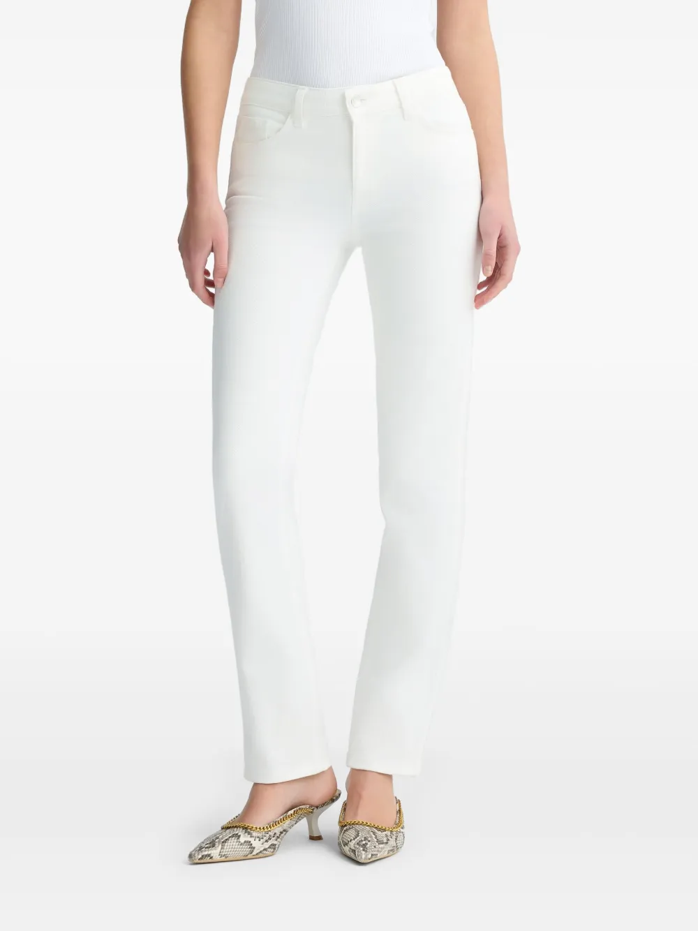 LIU JO White slim-fit trousers - Wit